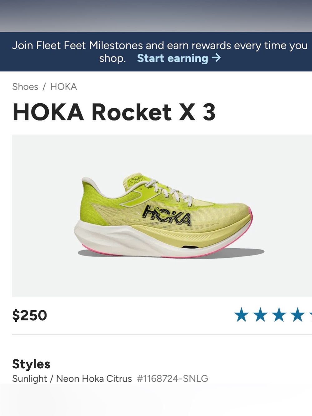 Hoka ROCKET X 3s sz 10 mens/ 11 women new in box $250 and up everywhere!!!